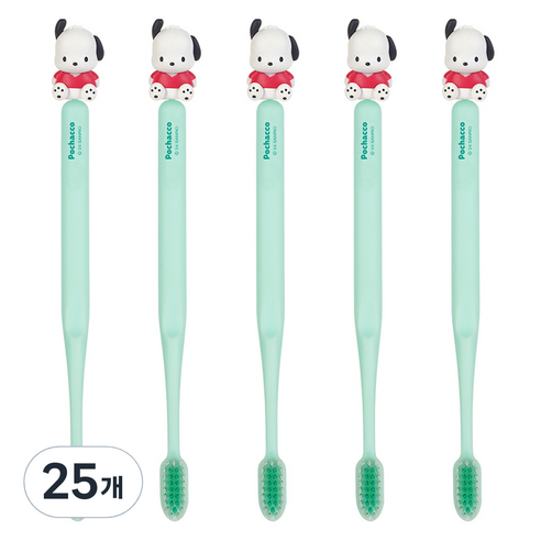 아텍스 산리오 캐릭터즈 피규어 칫솔, 포차코, 1개입, 25개