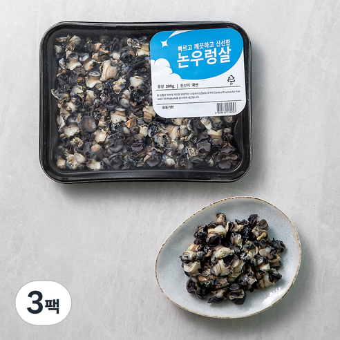 논우렁살 (냉장), 300g, 3팩