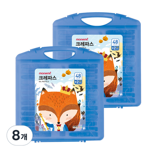 모니주 가방 크레파스 블루, 48색, 8개