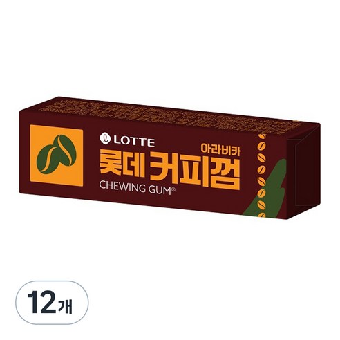 롯데웰푸드 아라비카 커피 츄잉껌, 26g, 12개