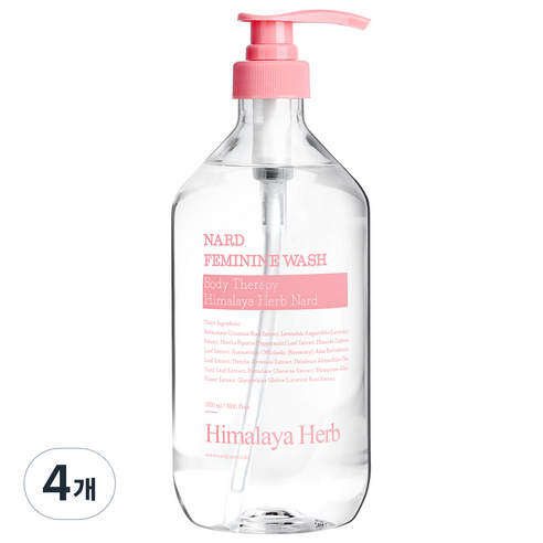 부케가르니 나드 여성청결제, 1000ml, 4개