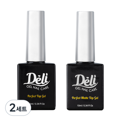 델리뷰티 퍼펙트 베이스젤 10ml + 매트 탑젤 10ml 세트, 2개