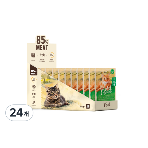 샘스필드 전연령 고양이 주식파우치, 오리, 85g, 24개