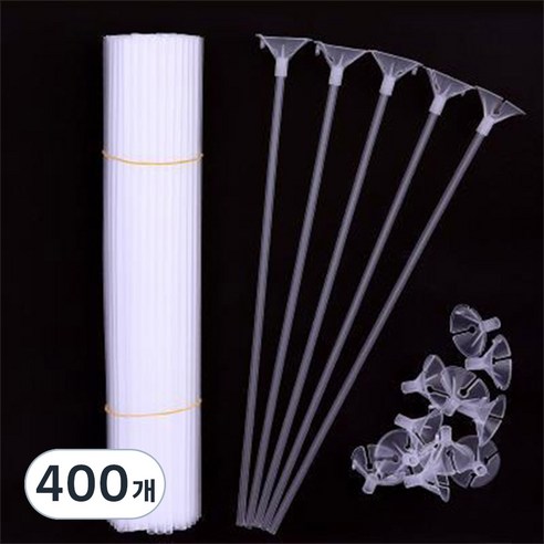 스타리움 풍선 컵스틱 32cm, 화이트, 400개