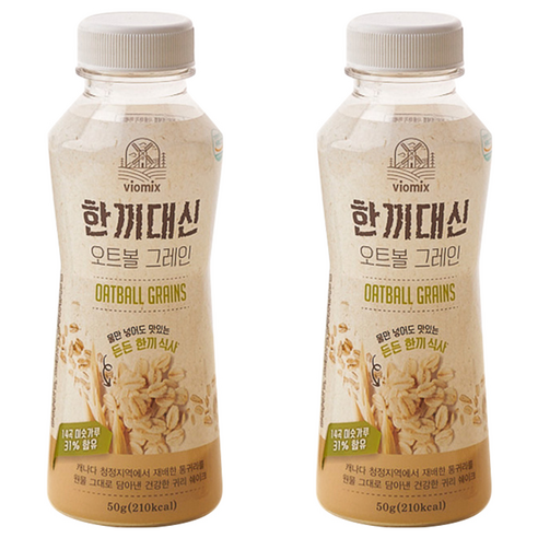 알티스트 한끼대신 오트볼 그레인 쉐이크, 50g, 2개