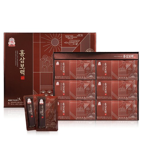 정관장 6년근 홍삼보력 60포 3000ml + 쇼핑백 가정의달 설 명절 선물세트, 3L, 1개