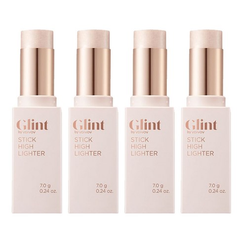 Glint 스틱 하이라이터 7g, 01 듀이 문, 4개
