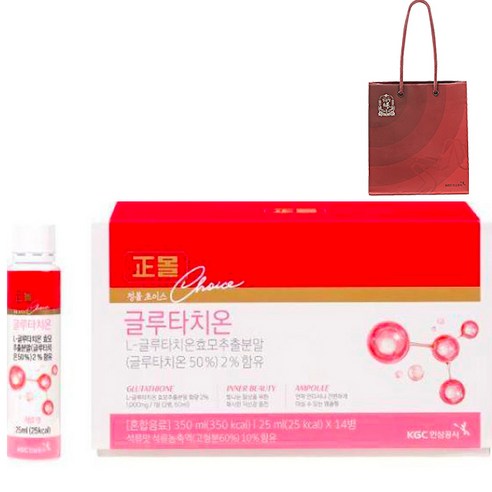 정몰초이스 글루타치온 25ml × 14p + 쇼핑백, 1세트
