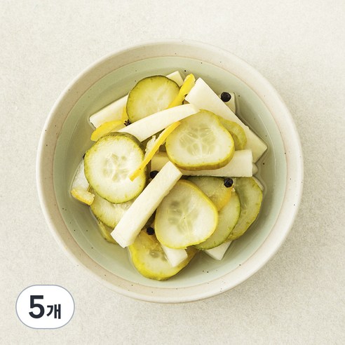 집반찬연구소 유자향 오이무피클, 5개, 370g