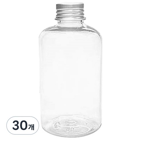 병도매닷컴 DTB200 투명 음료용기 알루미늄 실버캡, 200ml, 30개