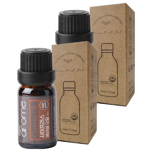 아로므 사이프러스 에션셜 오일, 10ml, 2개