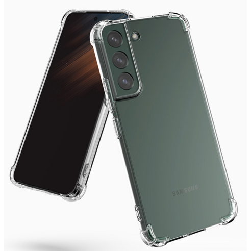 변색 걱정 없이 오래 쓰는 갤럭시S 투명 젤리 케이스, 신지모루 범퍼 강화 4DX 에어팁!