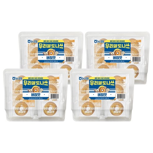 농협 우리쌀도나쓰 버터맛 8p, 320g, 4개