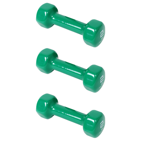 아이워너 PVC 컬러 아령, 2kg, 3개