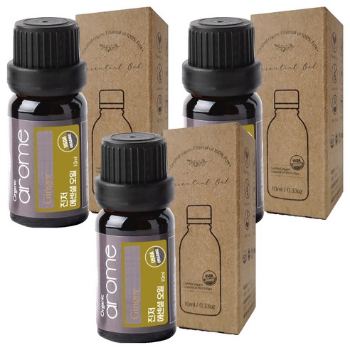 아로므 진저 에션셜 오일, 10ml, 3개