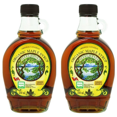 알레가니 유기농 메이플시럽, 250ml, 2개