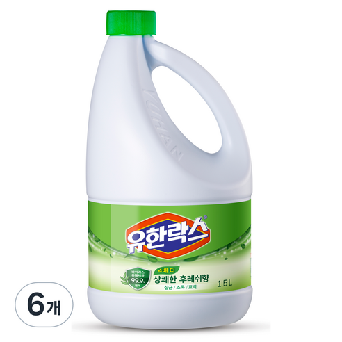유한락스 후레쉬 소독제, 1.5L, 6개