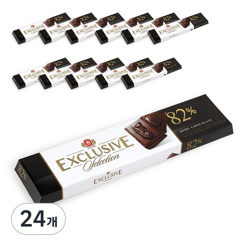 타이타우 익스클루시브 다크초콜릿 82%, 50g, 24개