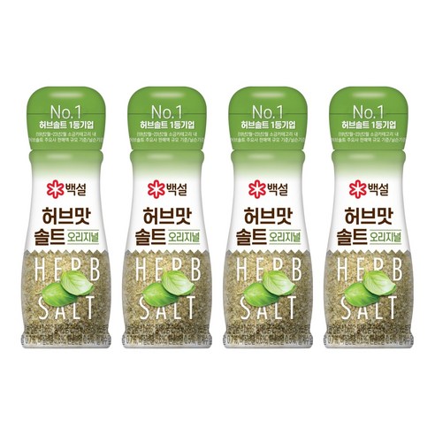 백설 허브맛솔트 오리지널, 50g, 4개