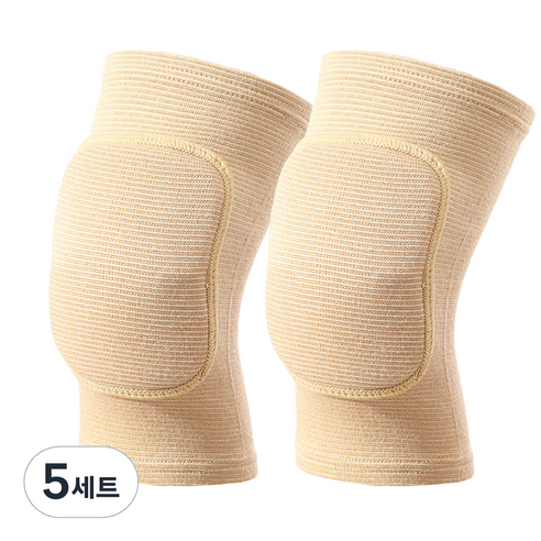 파인스 무릎 쿠션 패드 좌우 세트 베이지, 5세트