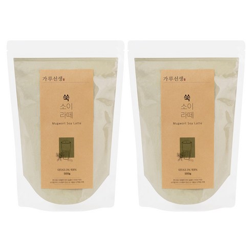 가루선생 쑥 소이 라떼, 500g, 2개