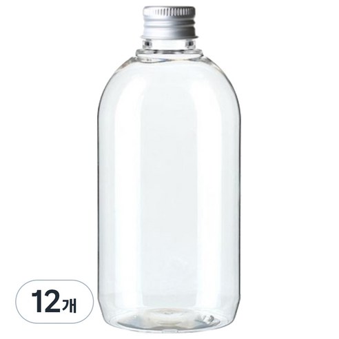 병도매닷컴 ARB330 투명 음료용기 알루미늄 실버캡, 330ml, 12개