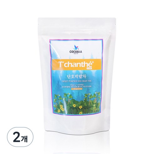 티샹떼 삼각망 단호박팥차, 100g, 100개입, 2개