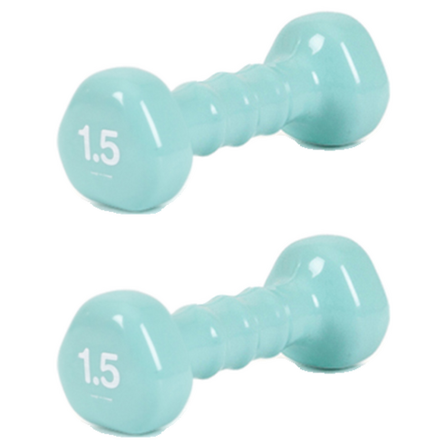 아이워너 PVC 삼각 아령, 1.5kg, 2개