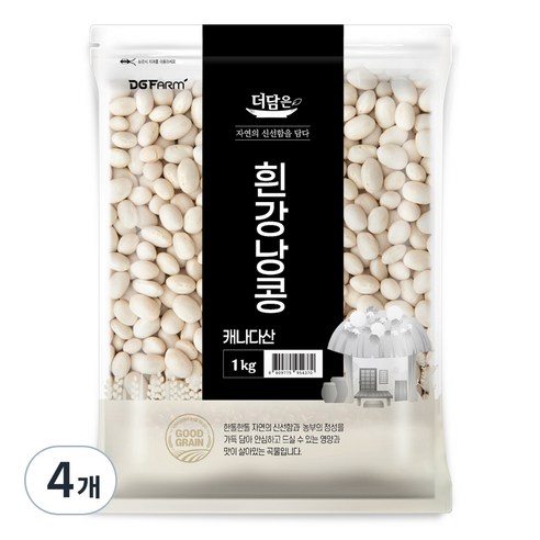 더담은 흰강낭콩, 1kg, 4개
