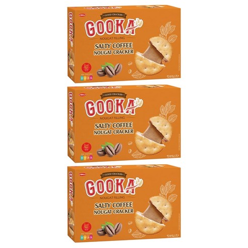 비비카 구카 솔티 커피 누가 크래커, 400g, 3개