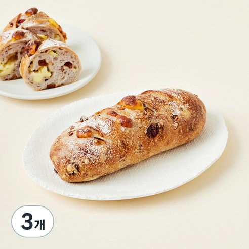 노아베이커리 크랜베리 호두빵, 190g, 1개입, 3개
