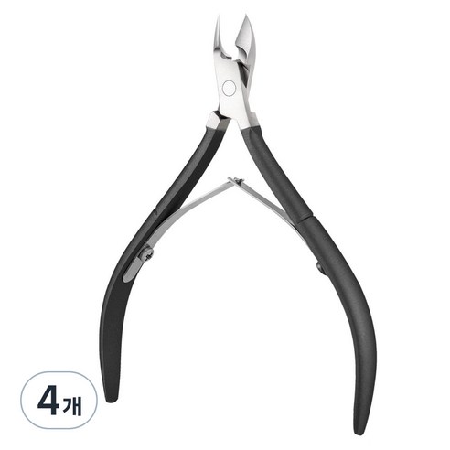 아이돈케어 네일 손톱 케어 니퍼, 4개, 블랙