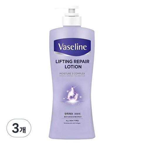 애경바세린 리프팅 리페어 로션, 450ml, 3개