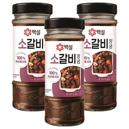 백설 소갈비양념, 500g, 3개