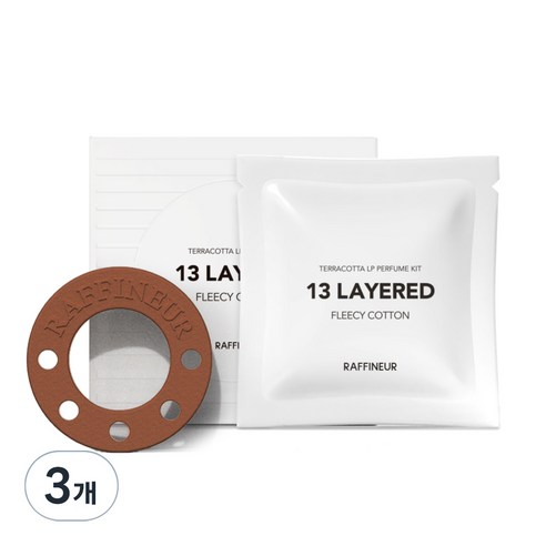 라피네르 테라코타 LP 퍼퓸 키트 24g, 플리시 코튼, 24ml, 3개