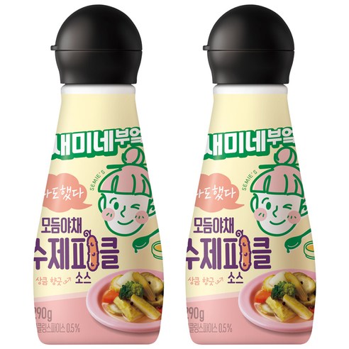 새미네부엌 모듬야채 수제피클 소스, 290g, 2개