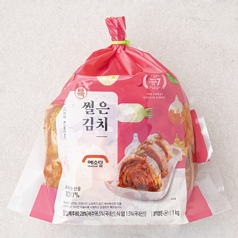 예소담 특선 김치, 1kg, 1개 
냉장/냉동/간편요리