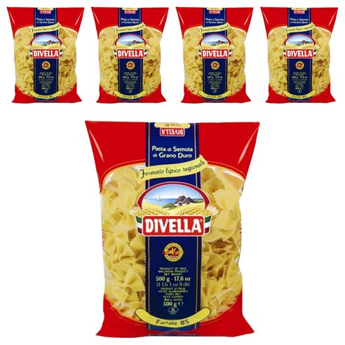 디벨라 파르팔레 파스타, 500g, 5개