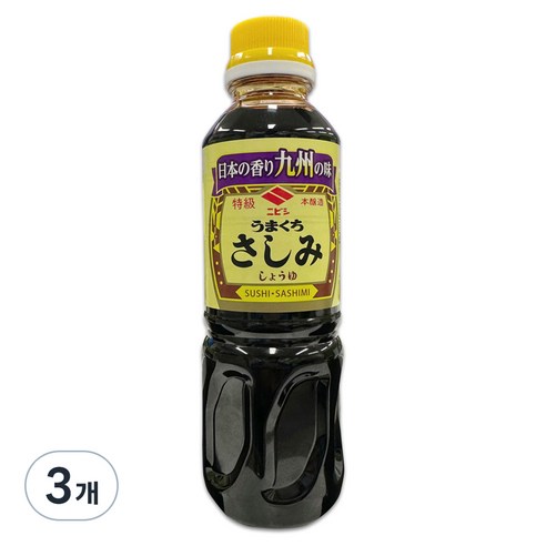 니비시 사시미 간장, 360ml, 3개