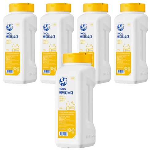 라이프홀릭 100% 베이킹소다, 800g, 5개