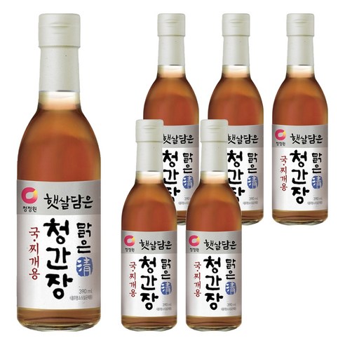 햇살담은 맑은 청간장 국찌개용, 6개, 390ml