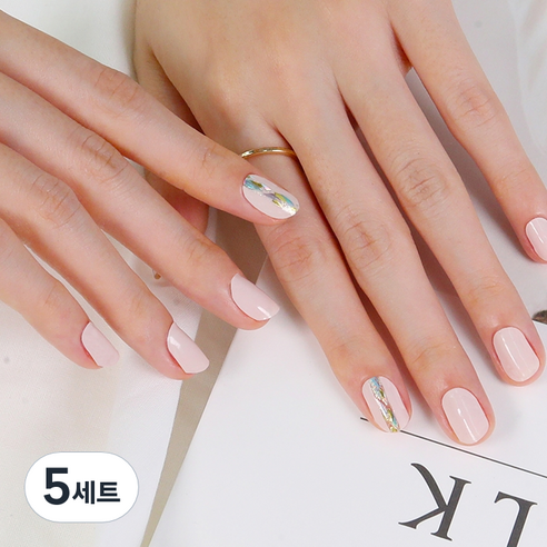 젤리넬리 네일스티커, 소프트팝, 5세트