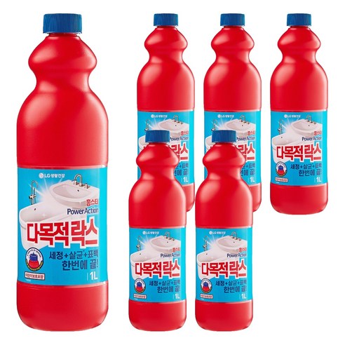 홈스타 파워액션 다목적 락스, 1L, 6개