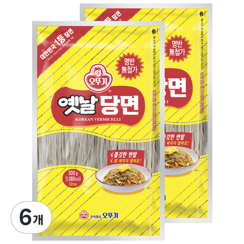 오뚜기옛날 당면, 300g, 6개