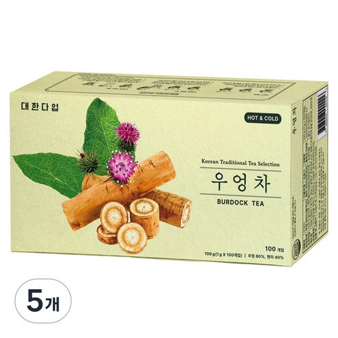 대한다업 우엉차, 1g, 5개, 100개입