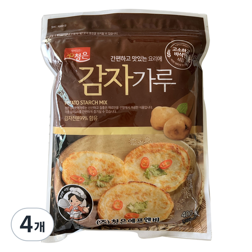 청은에프엔비 감자전분, 400g, 4개