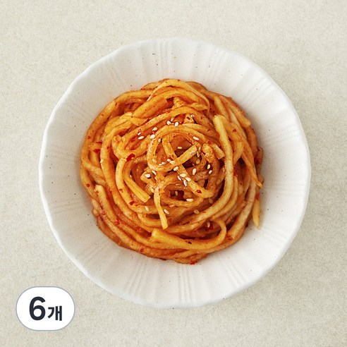 집반찬연구소 무생채, 180g, 6개