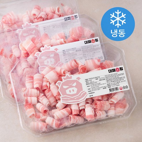 대패킹 진짜 정삼겹 대패삼겹살 (냉동), 500g, 3개