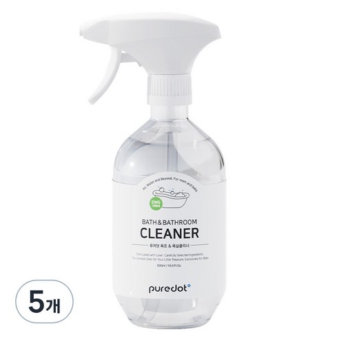 퓨어닷 NEW 아기 욕조클리너, 5개, 500ml