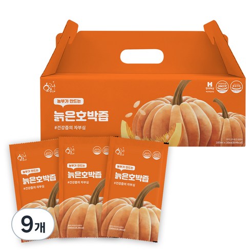황금이네 국내산 늙은 호박즙, 3L, 9개